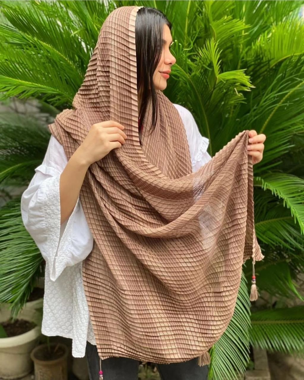 شال توری حصیری